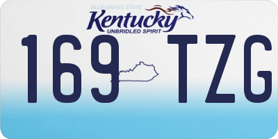 KY license plate 169TZG