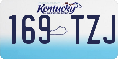 KY license plate 169TZJ