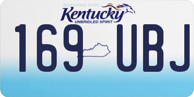 KY license plate 169UBJ