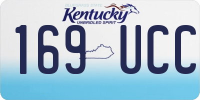 KY license plate 169UCC