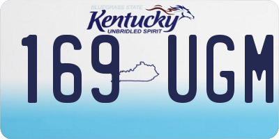 KY license plate 169UGM
