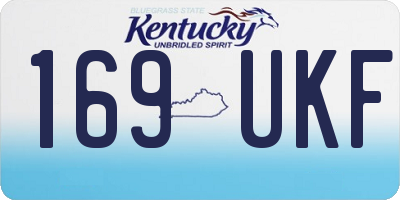 KY license plate 169UKF
