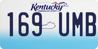 KY license plate 169UMB