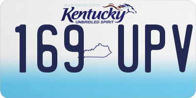 KY license plate 169UPV