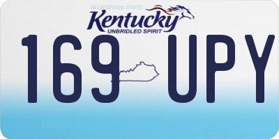 KY license plate 169UPY