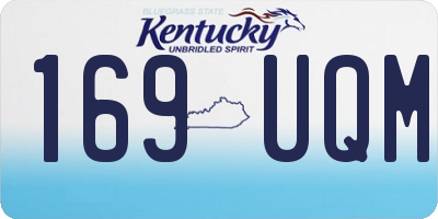 KY license plate 169UQM