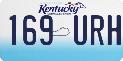 KY license plate 169URH