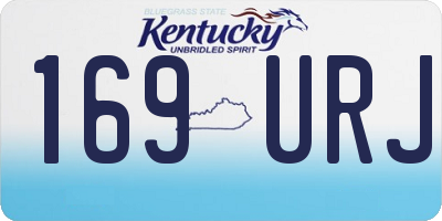 KY license plate 169URJ