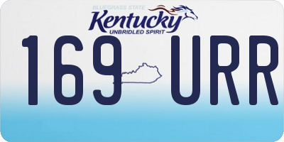 KY license plate 169URR