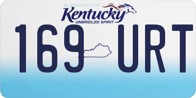 KY license plate 169URT