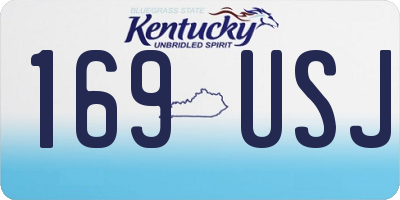 KY license plate 169USJ