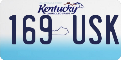 KY license plate 169USK