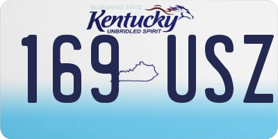 KY license plate 169USZ