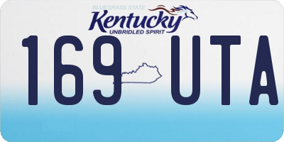 KY license plate 169UTA