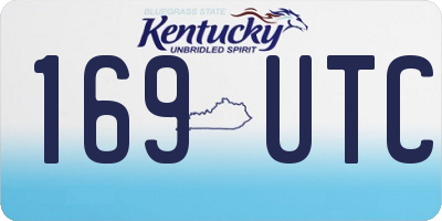 KY license plate 169UTC