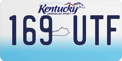 KY license plate 169UTF