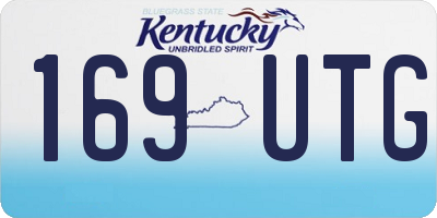 KY license plate 169UTG