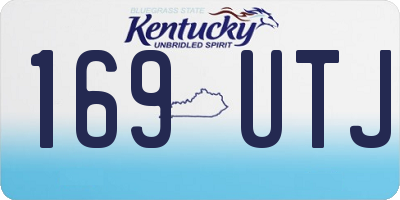 KY license plate 169UTJ