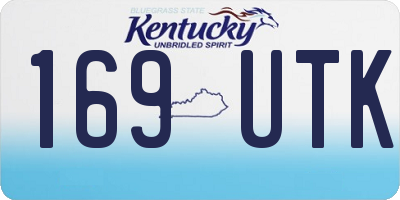 KY license plate 169UTK
