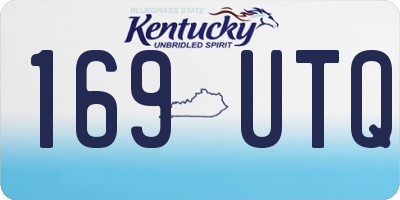 KY license plate 169UTQ