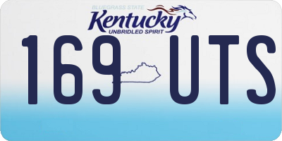 KY license plate 169UTS