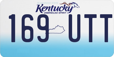 KY license plate 169UTT