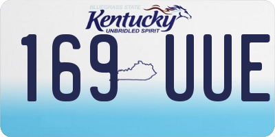 KY license plate 169UUE