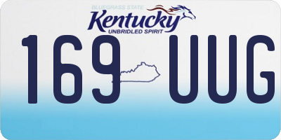 KY license plate 169UUG