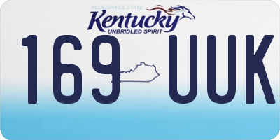 KY license plate 169UUK