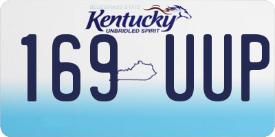 KY license plate 169UUP