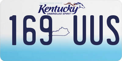 KY license plate 169UUS