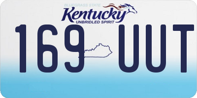 KY license plate 169UUT