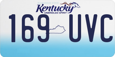 KY license plate 169UVC