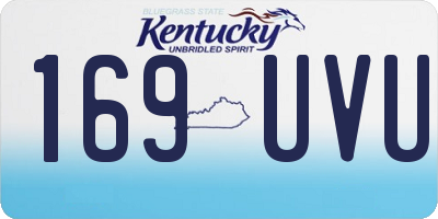 KY license plate 169UVU