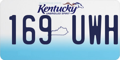 KY license plate 169UWH