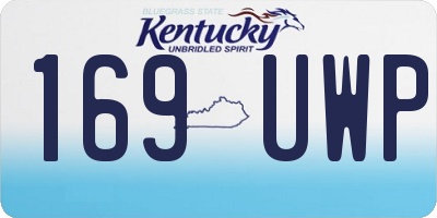 KY license plate 169UWP