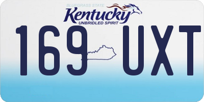 KY license plate 169UXT
