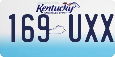 KY license plate 169UXX