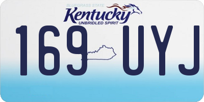 KY license plate 169UYJ