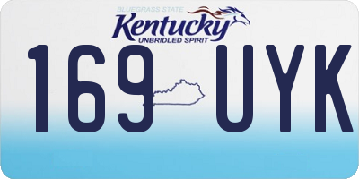 KY license plate 169UYK