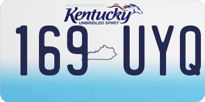 KY license plate 169UYQ