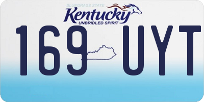KY license plate 169UYT