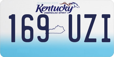 KY license plate 169UZI