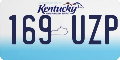 KY license plate 169UZP