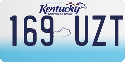 KY license plate 169UZT