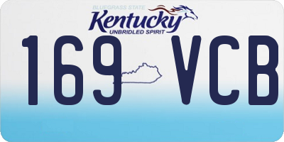 KY license plate 169VCB