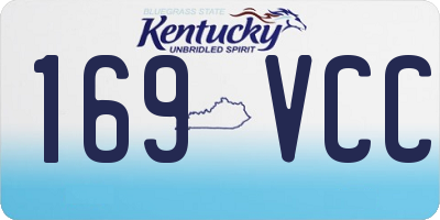 KY license plate 169VCC