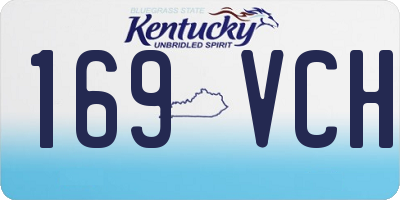 KY license plate 169VCH