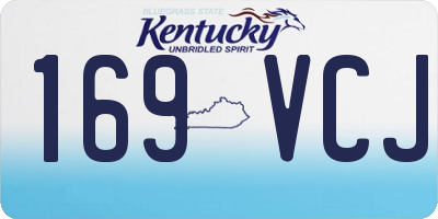 KY license plate 169VCJ