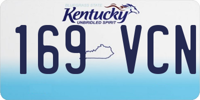 KY license plate 169VCN
